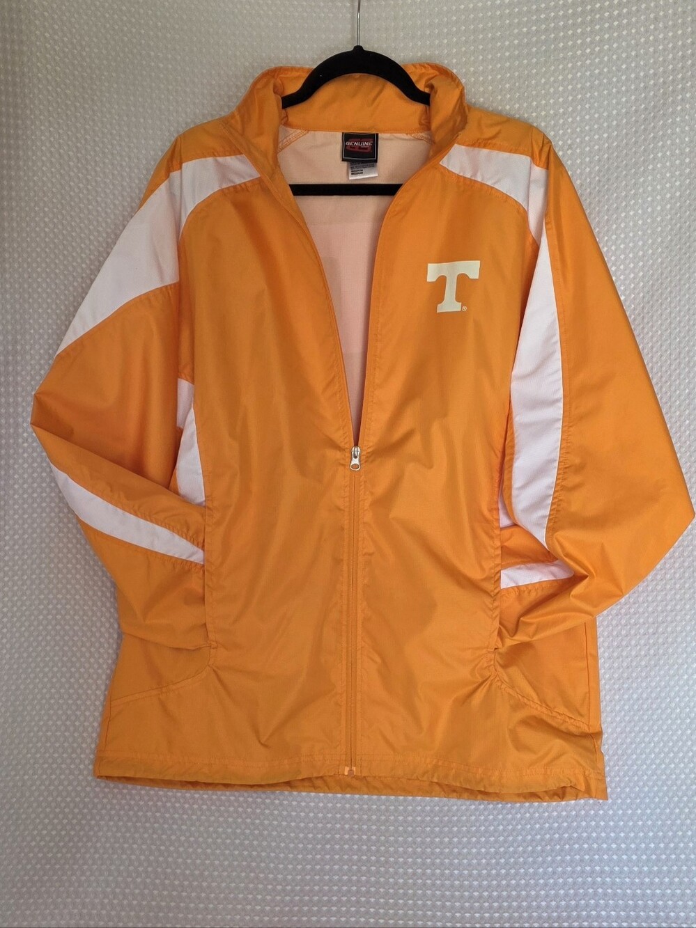 Women's Orange & White TN Windbreaker Jacket w/Hood